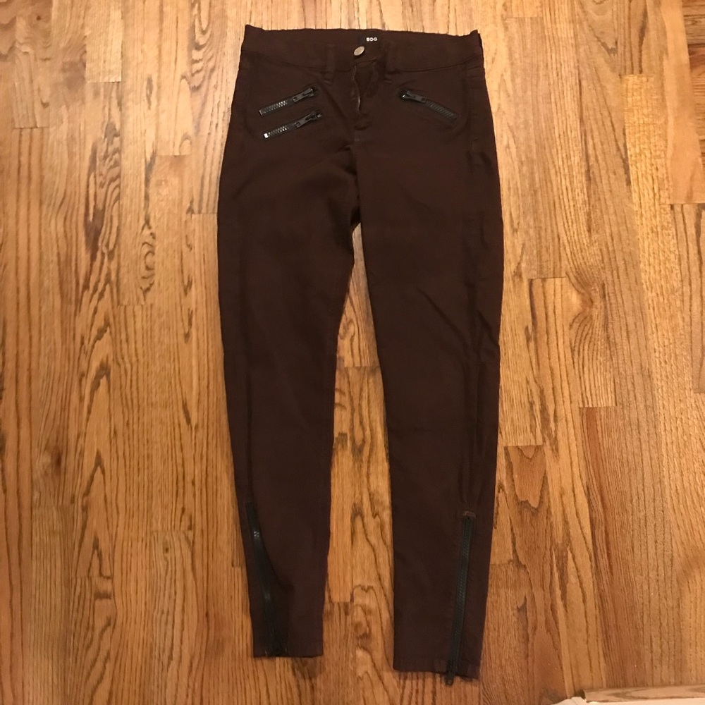 Maroon jeans!